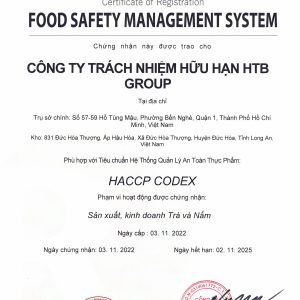 HTB_CERTIFICATION HACCP CODEX_EN_VN-0001